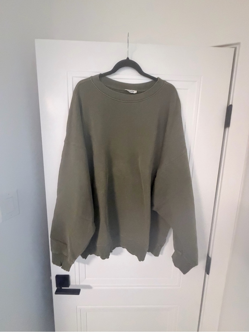 Women's Olive Green Crewneck Sweatshirt